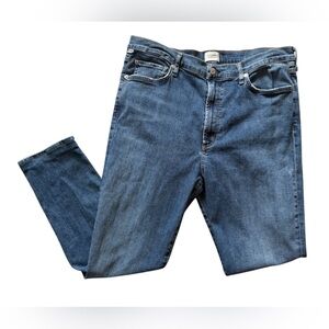 Aritzia Citizens of Humanity Olivia women's blue denim 34 high rise straight